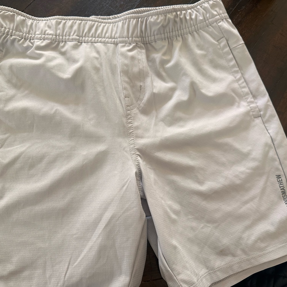 Travis Mathew White Kids Athletic Shorts